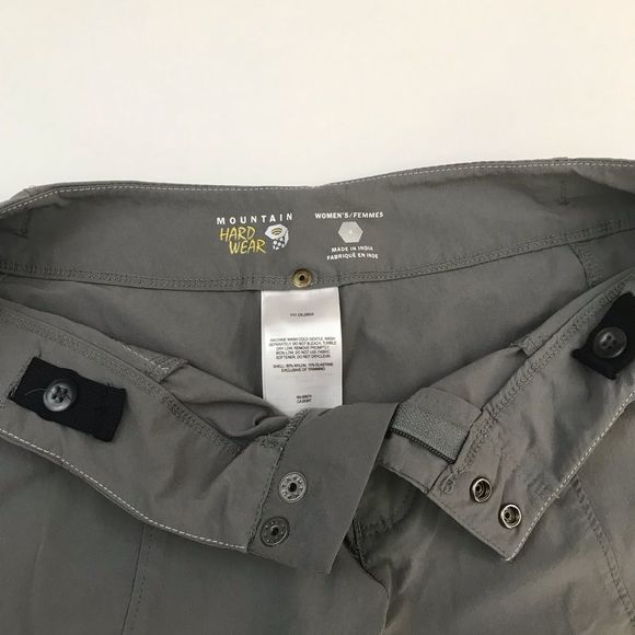 Mountain Hardwear Petra Shorts Hiking Gray Sz 4 - Picture 5 of 6